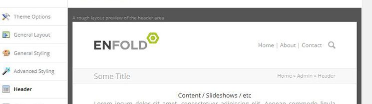 Header Optionen Enfold Theme