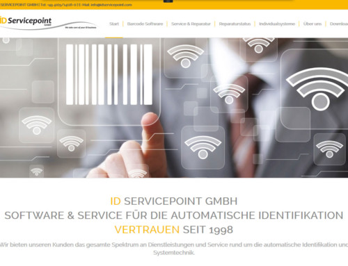 Webdesign der Firma ID Servicepoint GmbH