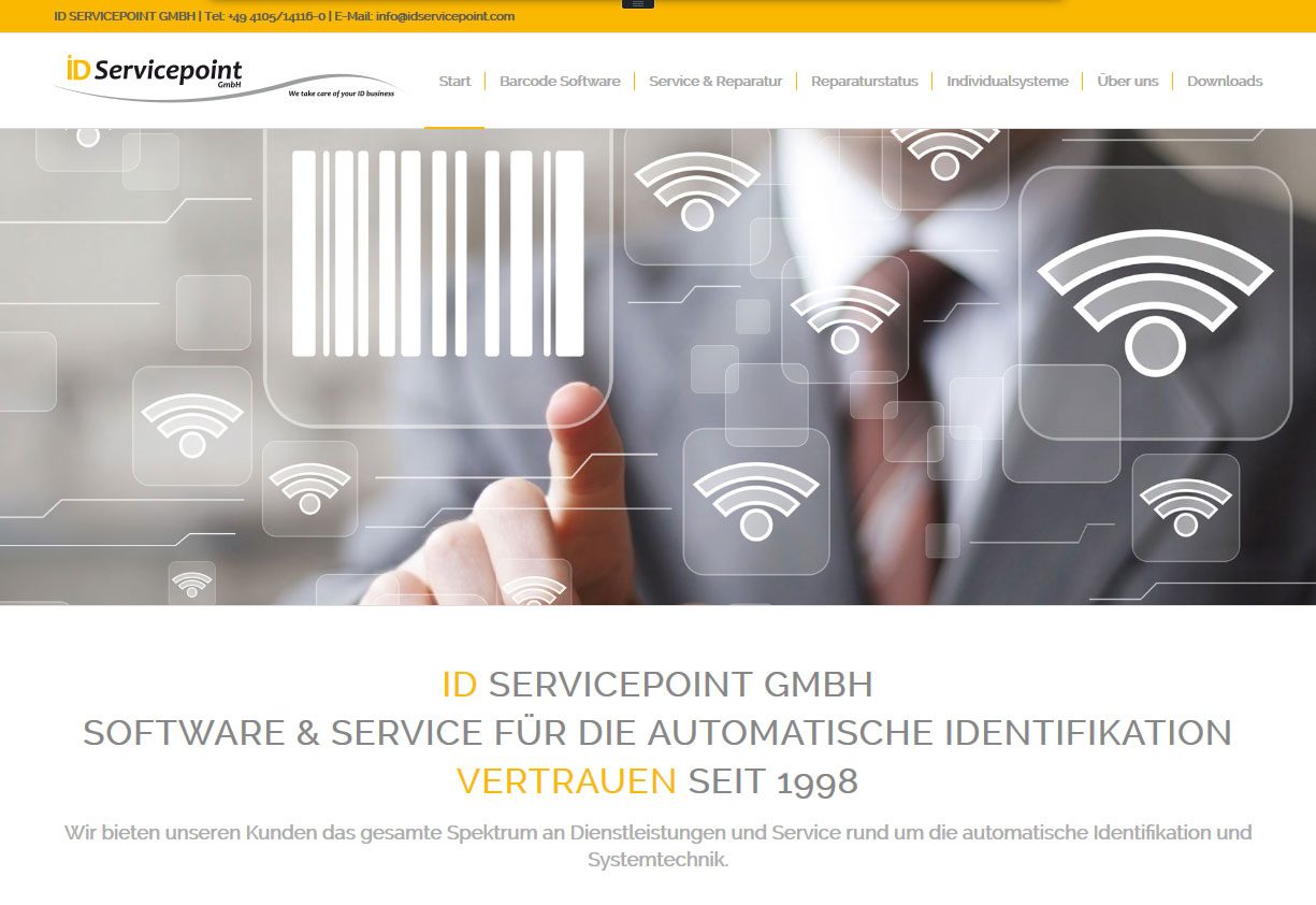 Wordpress Webdesign ID-Servicepoint GmbH