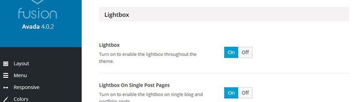 Lightbox Options
