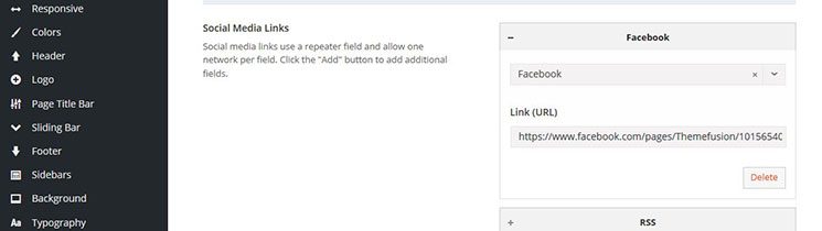 Social Media Options