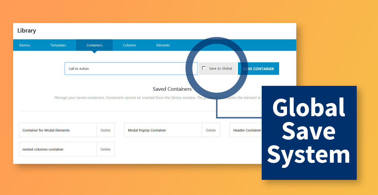 Avada 5.3 Global Save System