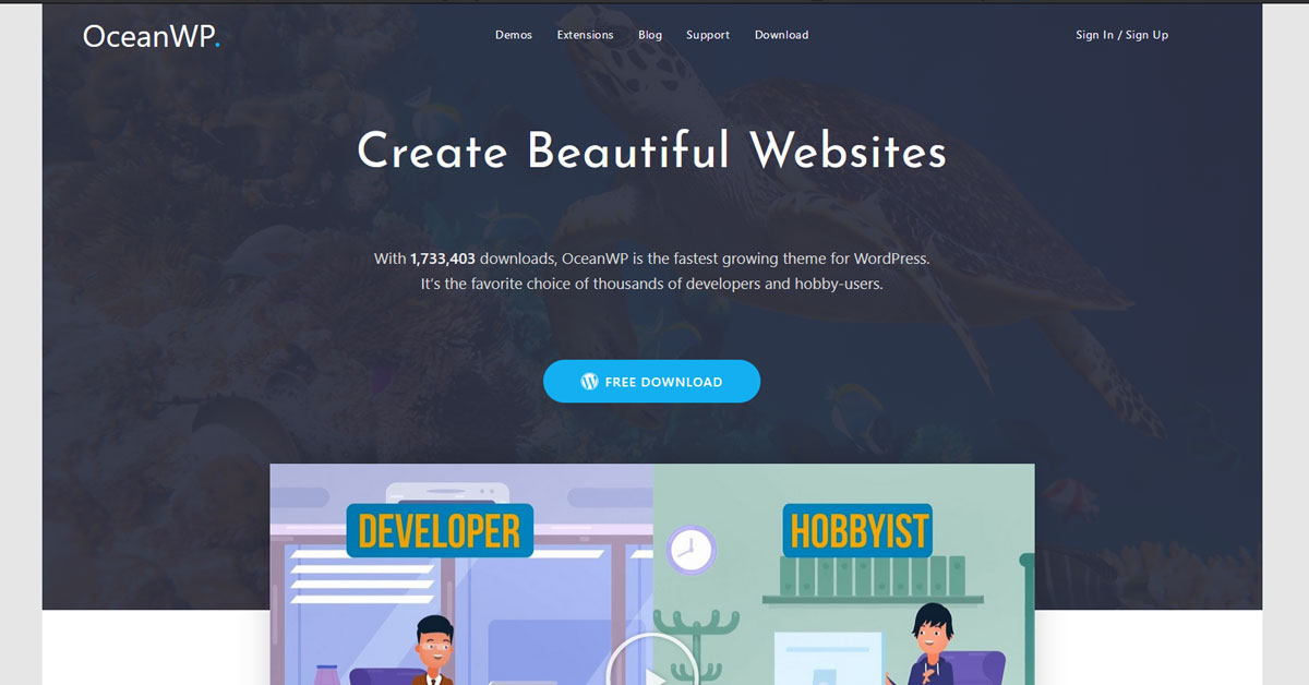 OceanWP-Theme-kostenloses WordPress Theme