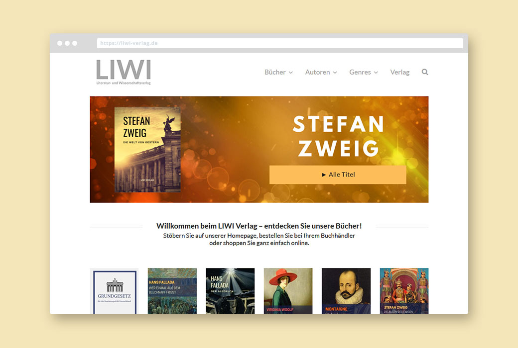 Liwi-Verlag Webdesign JF Mediendesign