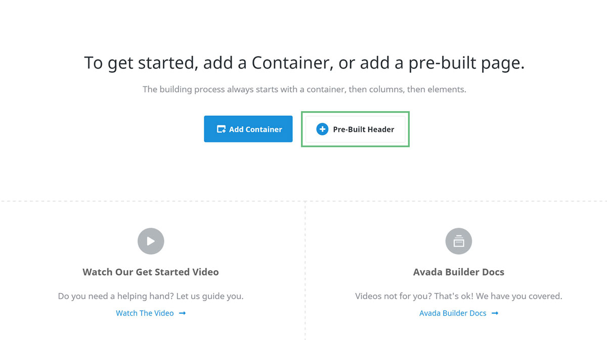 Prebuild-Header-Auswahl Prebuild Header Auswahl Avada Layout Builder - Seitenvorlagen selbst erstellen JF Mediendesign