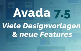 Avada 7.5 – Viele Designvorlagen und neue Features