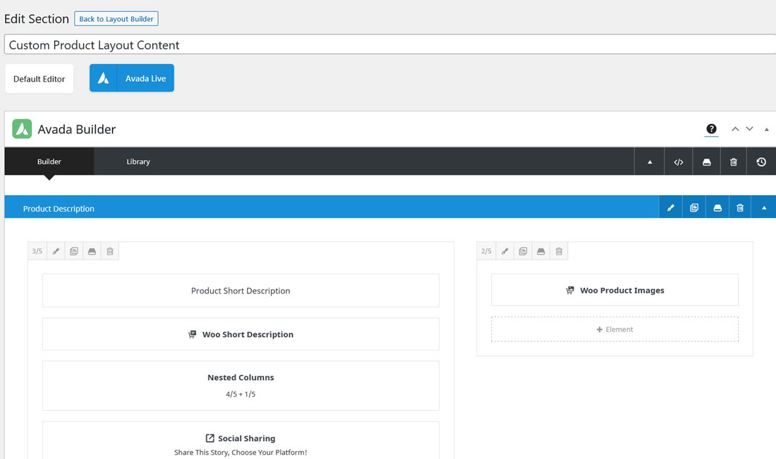 Custom Produkt Layout im Layout Builder