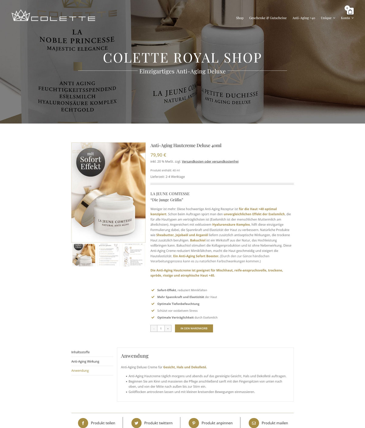Einzelprodukt-Colette-Royal Onlineshop